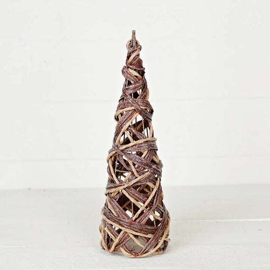 Sparkle Woven Faux twig cone tree