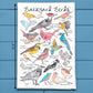 Backyard Birds tea towel