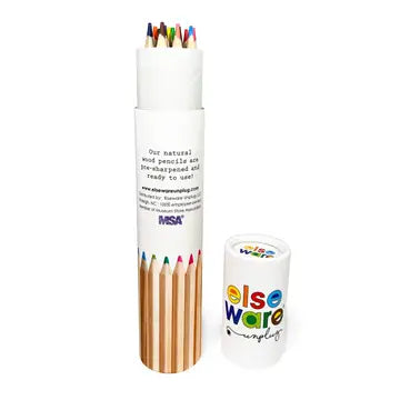 Colored Pencils-Tall & Travel size 12 colors