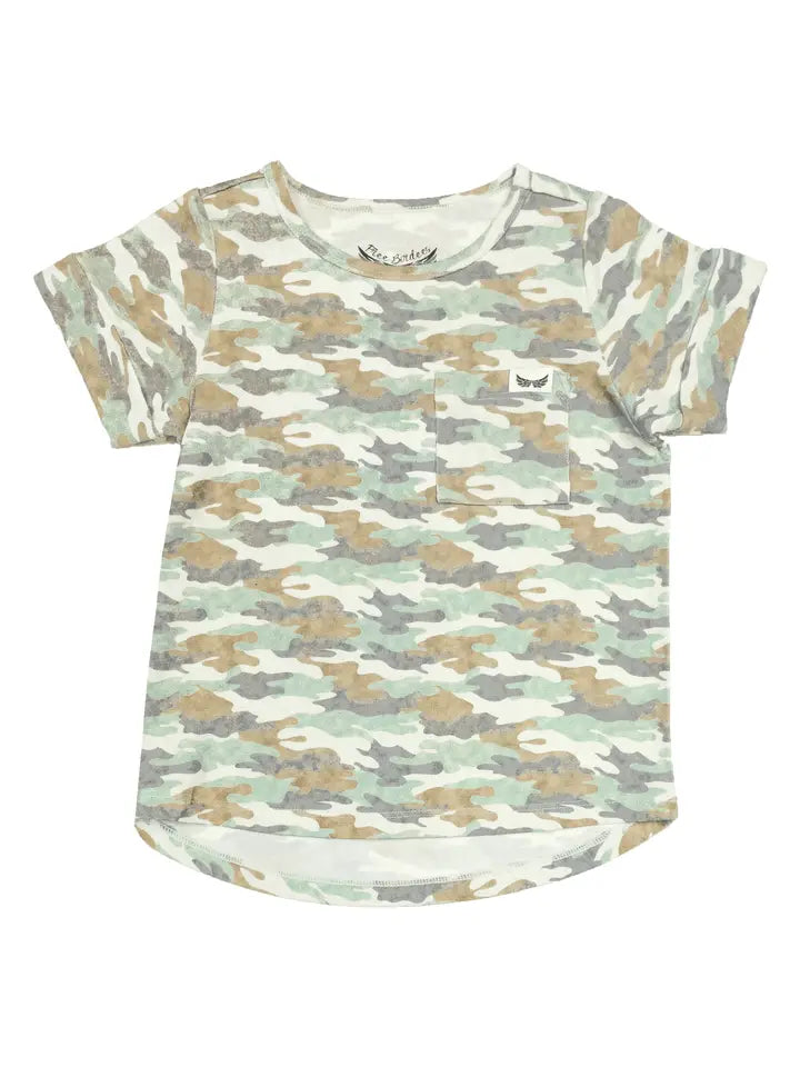 Faded Camo Pocket Tee 18-24M-6T