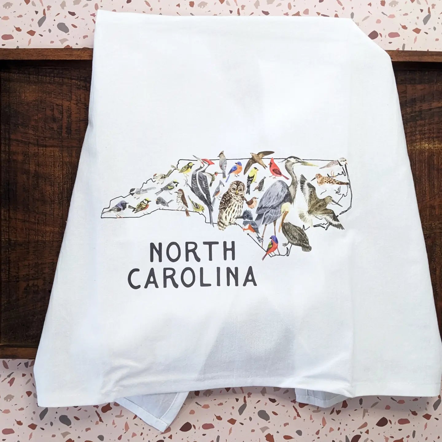 NC Birds Tea Towel