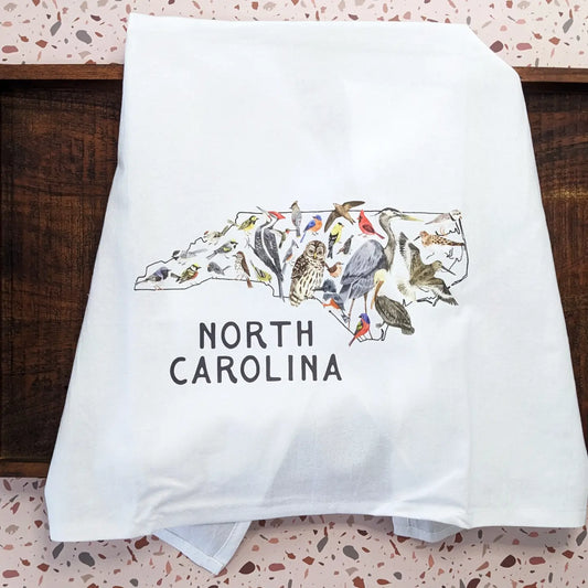 NC Birds Tea Towel