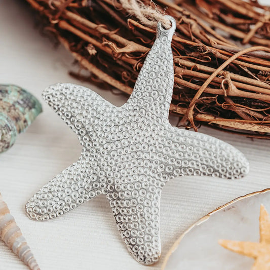 Nautical Ornament-STARFISH / pewter