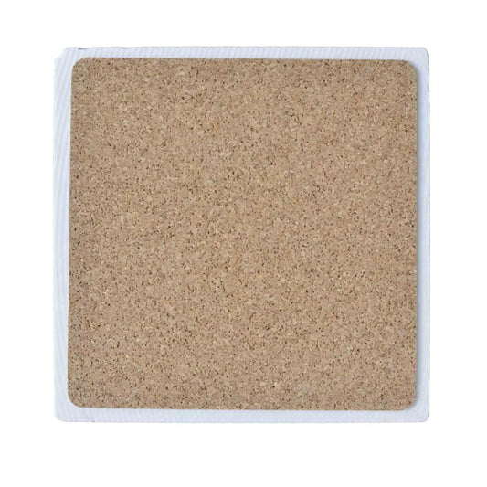 NC State Map Ceramic Coaster