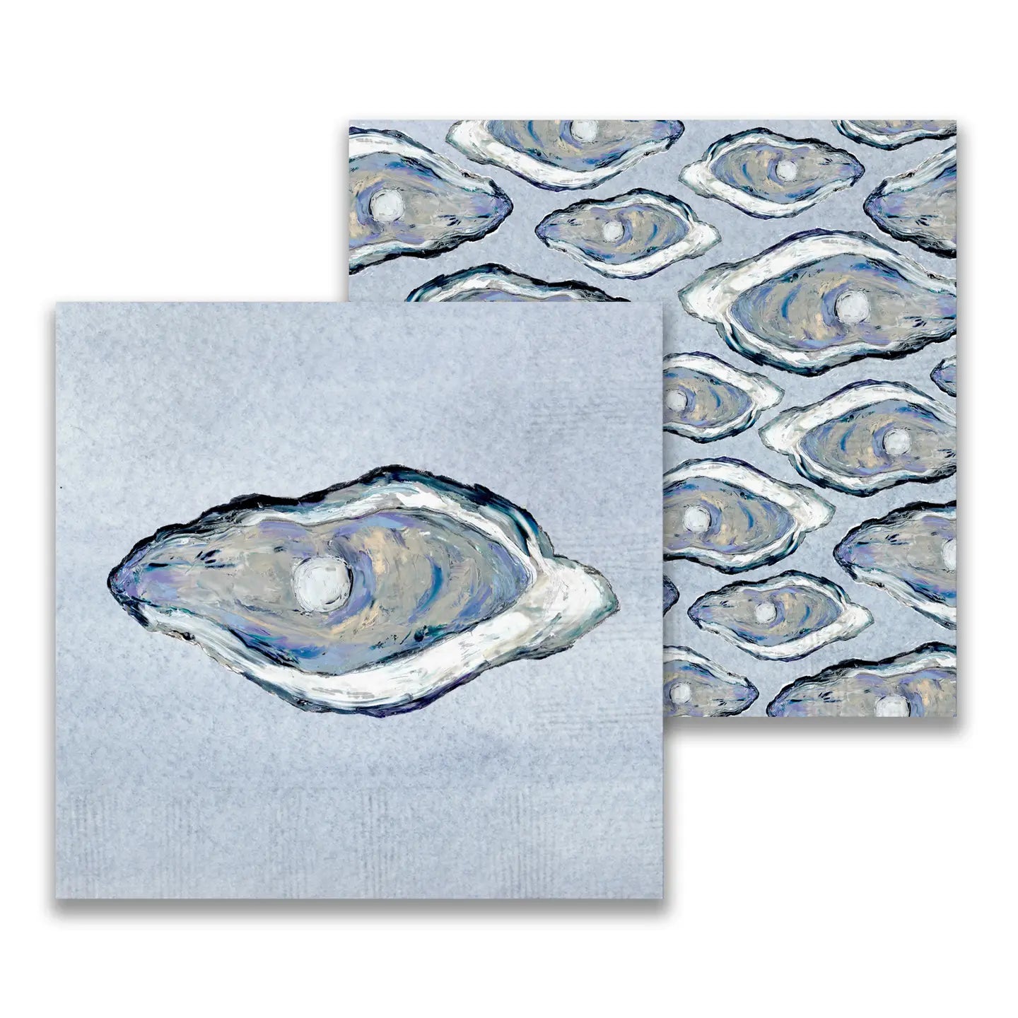 Blue Oyster Cocktail Napkins