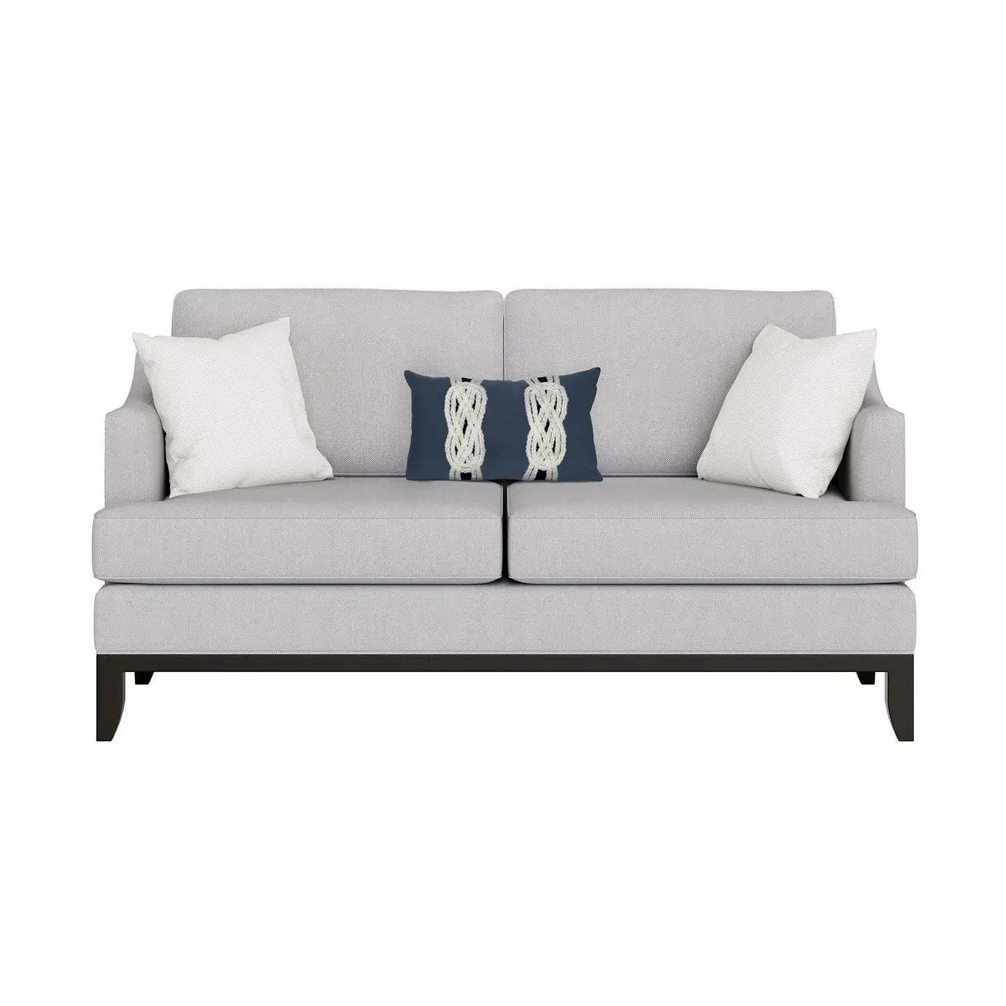 Visions II Double Knot Indoor/Outdoor Pillow, Navy 12"x20"