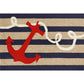 Front porch Anchor Indoor/Outdoor Rug 1'8"x2"6"