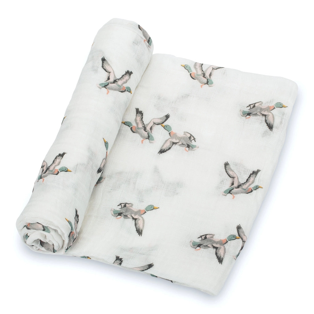 Baby Muslin Swaddle Blanket-Mallard Duck