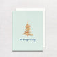 Driftwood Christmas Tree Greeting Card