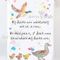 Ducks in a Row tea towel