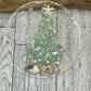 Coastal Christmas Orn. Aqua Christmas Tree w/Shells