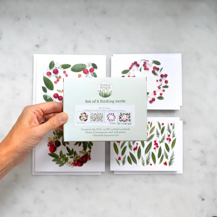 Card Set - Red and Green