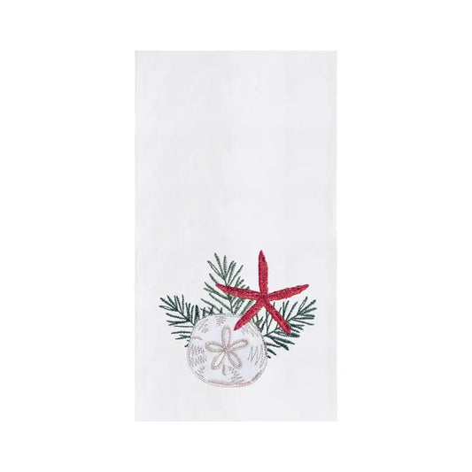 Christmas Seaside Greetings Kitchen Towel