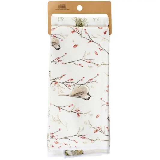 Winter Birds Kitchen Towel Set