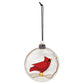 Snowy Cardinal Bulb Ornament