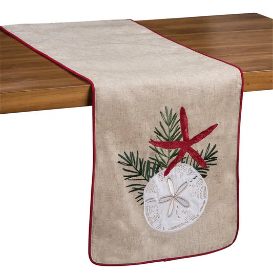 Christmas Seaside Greetings Table Runner