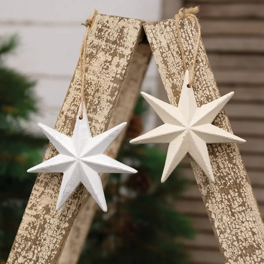 Wooden Moravian Star Christmas Ornament