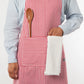Narrow Red Stripe Chef Apron