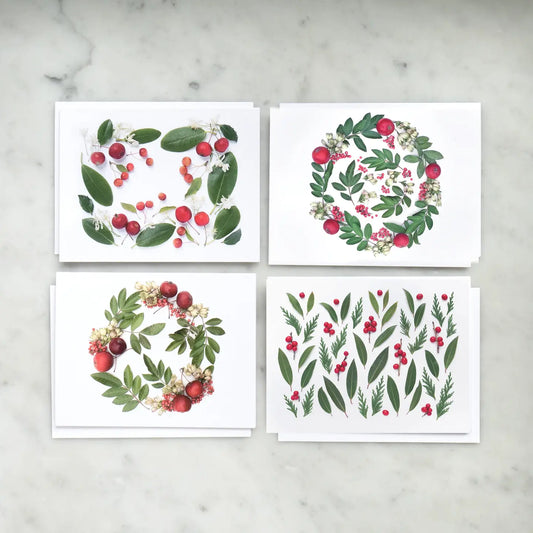 Carde Set - Red & Green