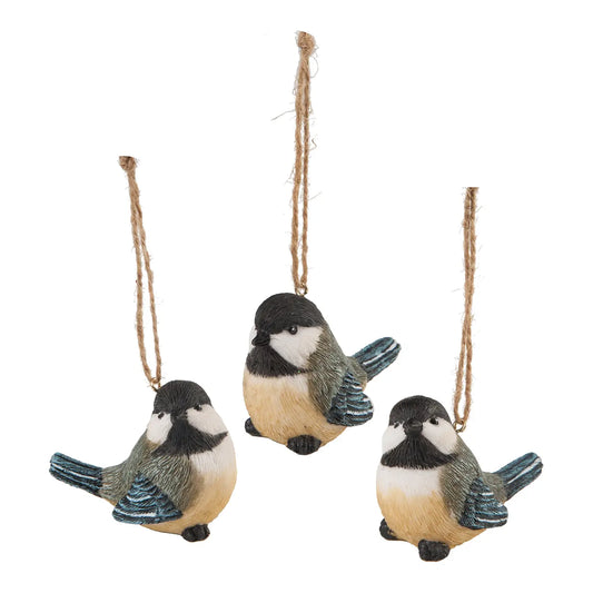 Christmas Chickadee Songbird Ornament