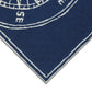 Front Porch Compass Indoor/Outdoor Rug, Navy, 2' x 3"