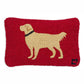 Golden Guy Retrieve Hooked Premium Wool Pillow