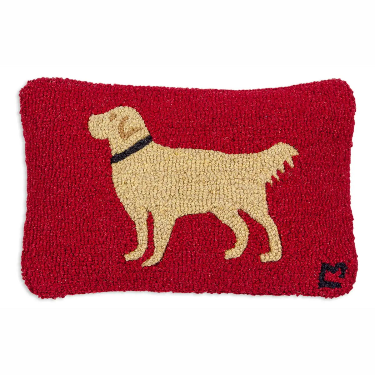 Golden Guy Retrieve Hooked Premium Wool Pillow