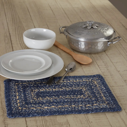 Great Falls Blue Jute Placemat