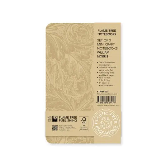 William Morris Gallery: Set of 3 Mini Notebooks