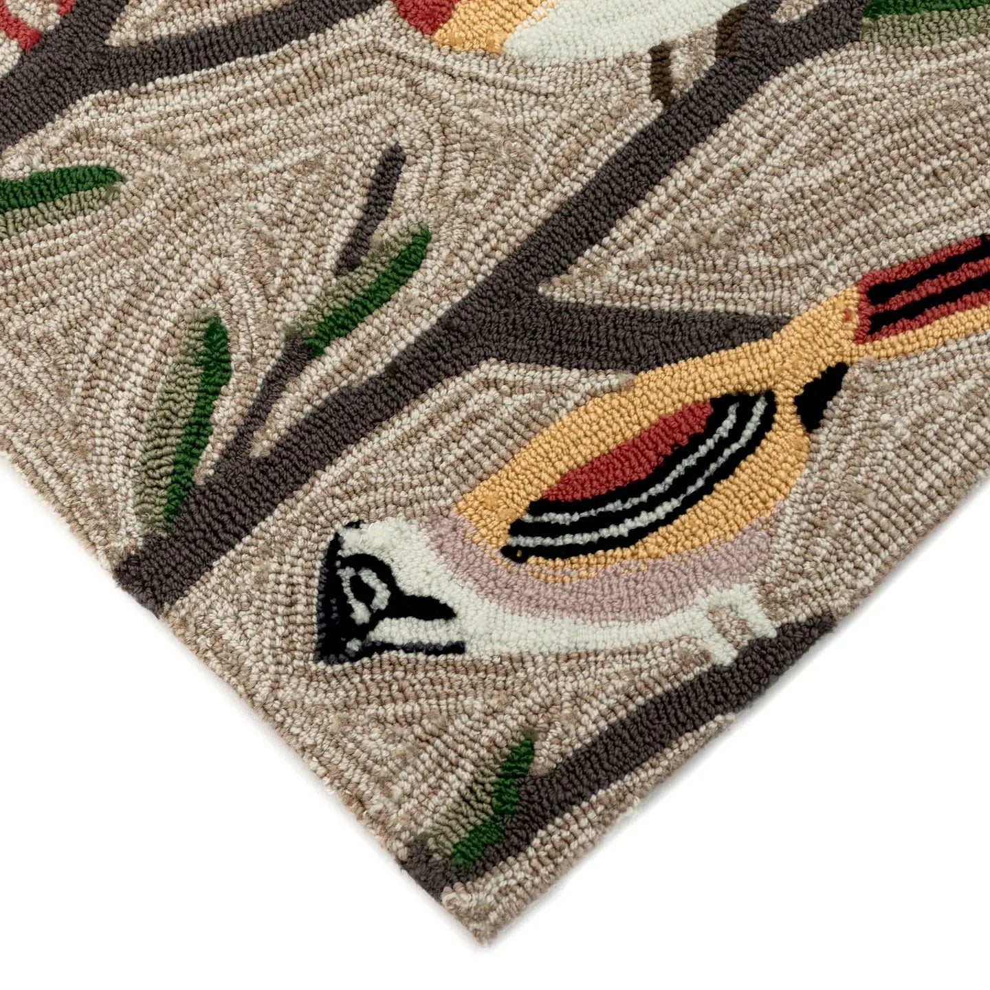 Front porch Birds Indoor/Outdoor Rug 1'8"x2'6"