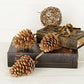 18" Long Gold Jumbo Pinecone Trio Cluster w/Gold Bell