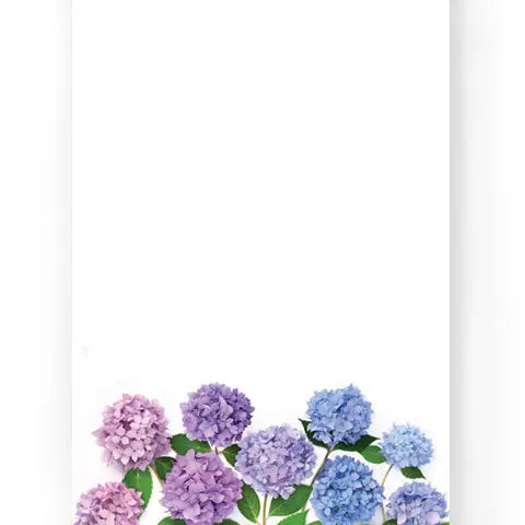 Large Note Pad - Hydrangea