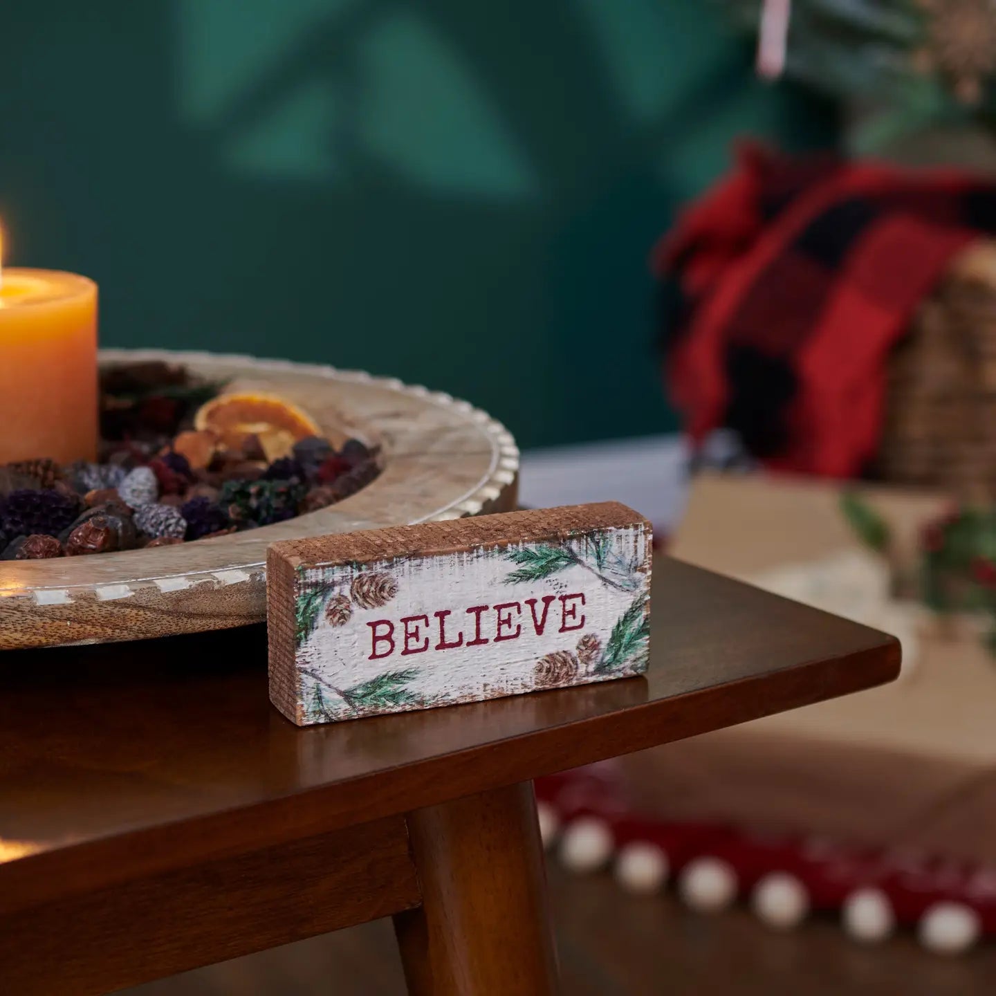 "Believe" Block Sign