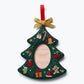 Christmas Tree embroidered frame orn.
