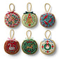 Christmastide Embroidered orn./set of 6
