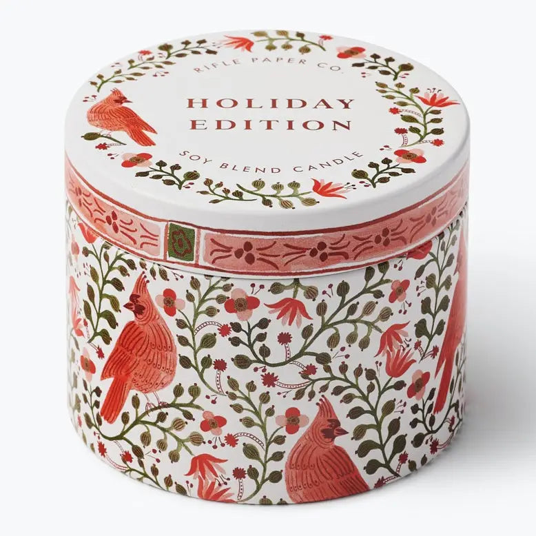 Cardinals Holiday candle