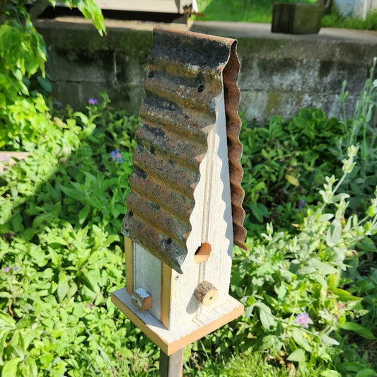 Barnwood Large Church Birdhouse-2' post