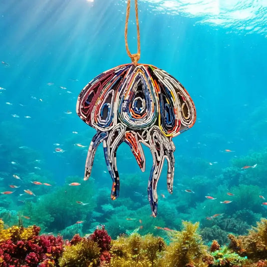 Jellyfish Ornament-Recycled Paper