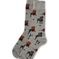 Labradors Bamboo Crew Socks Black 9-11