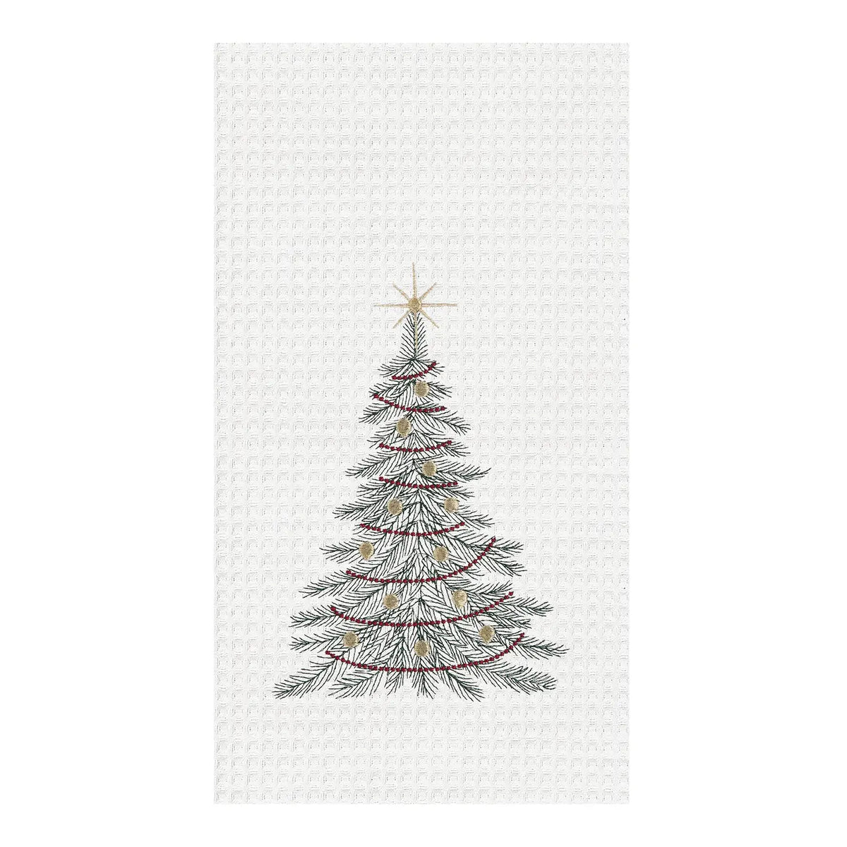 Traditional Christmas Tree Kitchen Towel