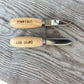 Wooden Handle Oyster Shucker Engraved Down East