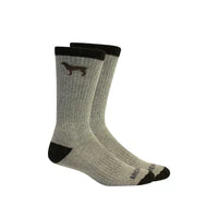 Sock, Beau Sport - Grey Heather - Brown Dog