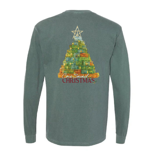 Core Sound Christmas, LS Tee, Blue Spruce