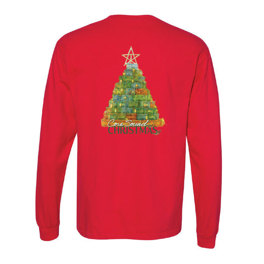 Core Sound Christmas, LS Tee, Red