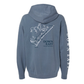 DE Map Hoodie Sweatshirt, Blue Jean