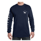 DE Map LS Tee Shirts, True Navy