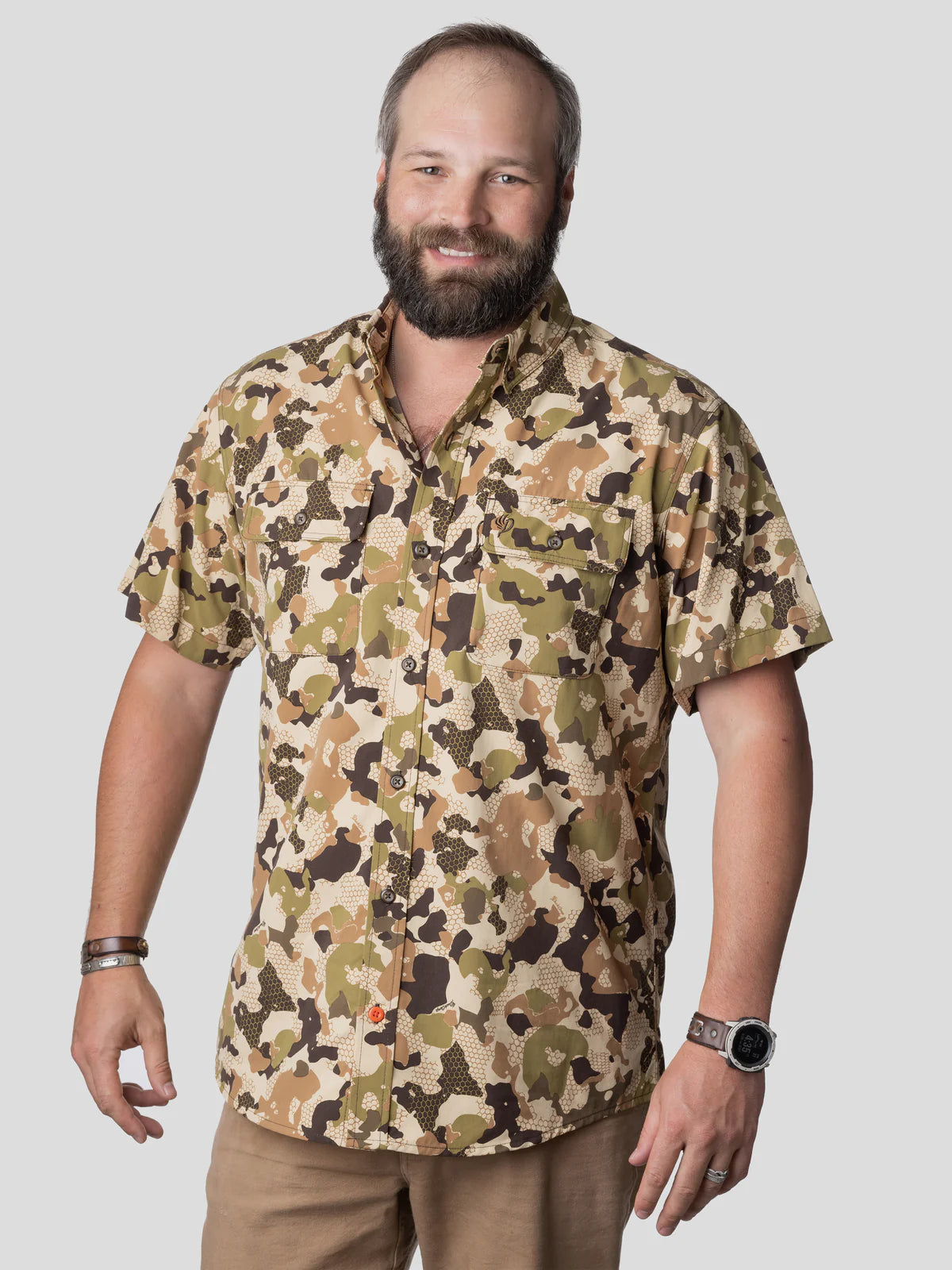 Duck Camp, Lightweight Hunting Shirt - Short Wetland