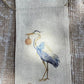Blue Heron with "Merry Christmas" Wine Bag