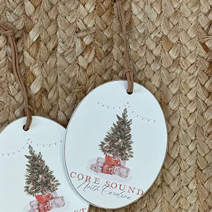 Oval, Core Sound Christmas Ornament