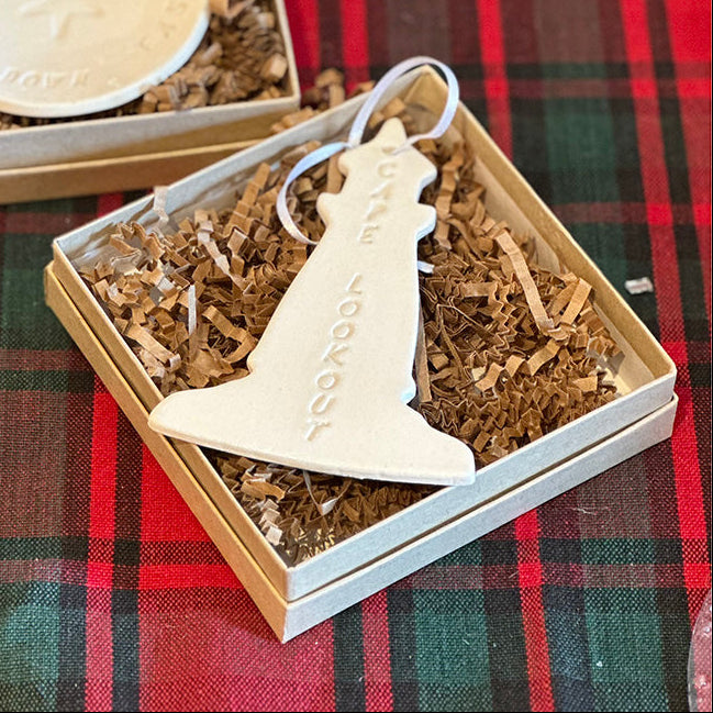Lookout Lighthouse Ceramic Ornament